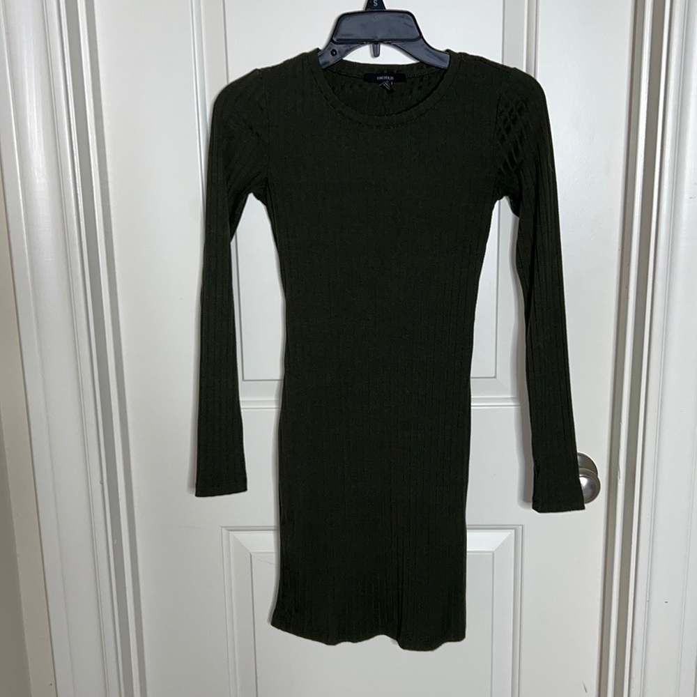 Olive green dress